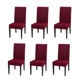 PETCUTE Chair Covers Chair Cover Covers for Chairs Stretch Chair Cover Long Protector Chair Covers Elastic Chair Covers Universal for Wedding Cover Hotel Party Banquet Set of 2/4/6