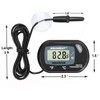 AQUANEAT Aquarium Thermometer, Fish Tank Thermometer, Digital Temperature Test, with