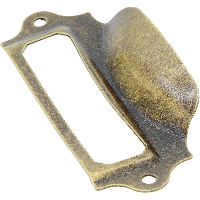 RUIAN Antique Drawer Label Pulls Cabinet Frame Handle Name Card