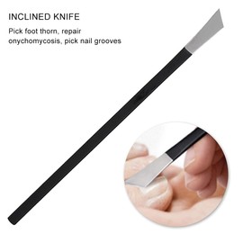 Pedicure Tool Kit for Ingrown Toenails, 6 Piece Tool Set for Ingrown Toenails and Lifter Set with Storage Bag, Stainless Steel Toenail Pedicure Correction