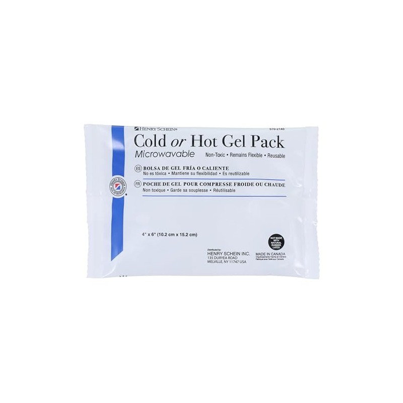 Henry Schein Reusable Hot and Cold Gel Packs, Case of