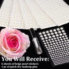 1182 Pcs of Pearl Stickers 3/4/5/6/8mm Beige half round pearls