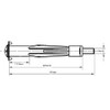 M4 x 38mm Drywall Anchors Plasterboard Cavity Wall Fixings Hollow