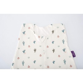 Träumeland ‘Liebmich’ S0200607 Summer Sleeping Bag Made From Cotton, Cactus Love Design, 110 cm, Multi-Coloured