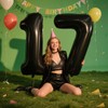 40 Inch Black Number 7 Balloon Jumbo Giant Happy 17th