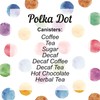Purely Home Polka Dots Decaf Tea Storage Canister - Multicoloured