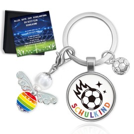 Schulkind 2025 Boy Ideas School Cone Filling, Gift for First Day of School Boy, Guardian Angel First Day of School Football Gifts Boys, Lucky Charm First Day of School Boys Courage Gift, Contents