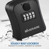 GIVERARE Lock Box, 4 Digits Combination Lockbox, Waterproof Outdoor Key