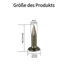 100 Pcs Clout Nails 20mm, Shed Roof Roofing Felt Nails Tacks, Large Head Alloy Steel Roofing Felt Pins for Securing Outdoor Woodwork Fence Construction Roof Tiles Shed Felt Roofing Nails