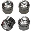 Valve Caps Silver + Crystal 4pcs