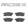 RIDEX Brake Pad Set Brake Blocks Brake Stones Set Rear