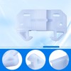 AceOrbit 10 Pack White Drawer Guides for Old Drawers Plastic