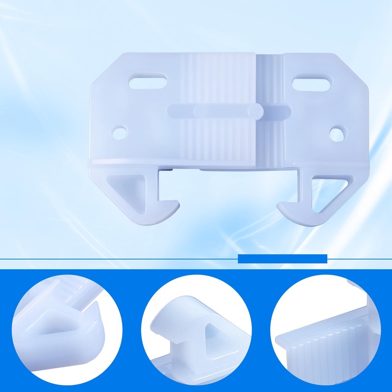AceOrbit 10 Pack White Drawer Guides for Old Drawers Plastic