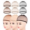 MORGLES Wig Cap, 6pcs Hair Net for Wig Closed End