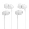 3.5mm Wired Control InEar Headphone Stereo Earphone with Microphone Wide