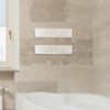 ULTECHNOVO 2pcs Wall Mounted Bathroom Organizer Acrylic Makeup Storage Bin