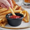 Chabrias Pack of 24 Fluted Traditional Ramekins Condiment Pots, Sauce