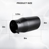 Mupera Adjustable 1.5"-2.5" Exhaust Tip - Professional Black Exhaust Tips,