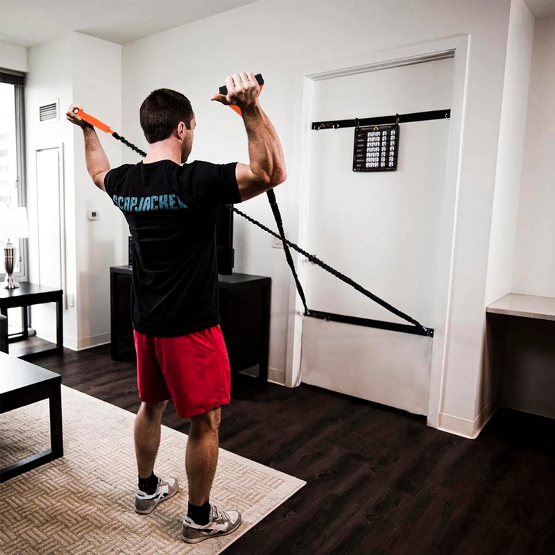 Belle Vous Exercise Resistance Bands with Handles (2 Pack) -