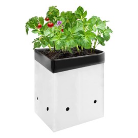 VIVOSUN Paquete de 50 bolsas de cultivo de 1 galón para plantas, envases de película de panda en blanco y negro bolsa de plástico gruesa para macetas de plántulas y enraizamiento