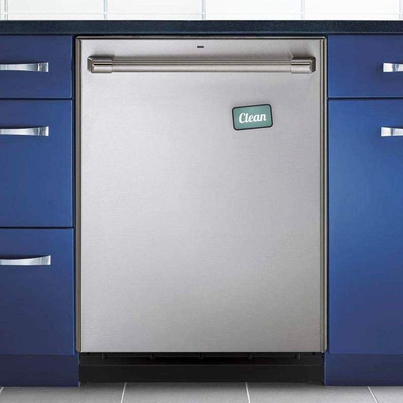 Modern Clean / Dirty Dishwasher Flip Magnet