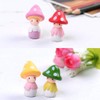 MAOMIA 8 Pcs Miniature Mushroom Dolls, Fairy Garden Doll Figurines