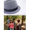 Basic Ench Premium Charm Fedra Felt Hat, Hat, High Quality