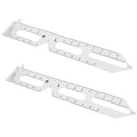 PACKOVE 2pcs Pupil Distance Measure Ruler Pupillometer for Eyeglasses Precision Eye Pd Ruler Soft Scale