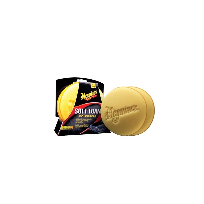 Meguiar's 4” Soft Foam Applicator Pads - Hand Detailing Pad