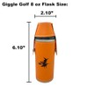 Giggle Golf Witch 8 oz Orange Flask With 4 Shot