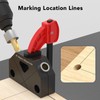 Woodworking Inclined Hole Fixture Black Aluminum Alloy 45 Degree Angle