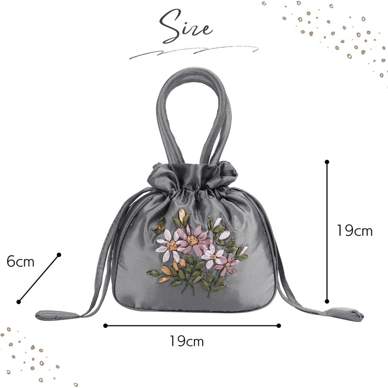 Harzio Drawstring Bag, Yukata Bag, Drawstring Bag, Yukata Bag, Women's,