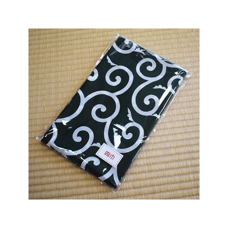 Arabesque Pattern Furoshiki 100% Cotton Made in Japan Green Bag