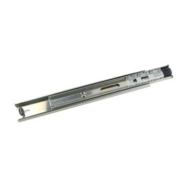 MACHSWON 1 Pair Drawer Slides 35mm Wide Steel Ball Bearing Slide Damping Unbuffered Slide 250mm 3-Section Cabinet Wardrobe Rails 10 Inch Galvanized