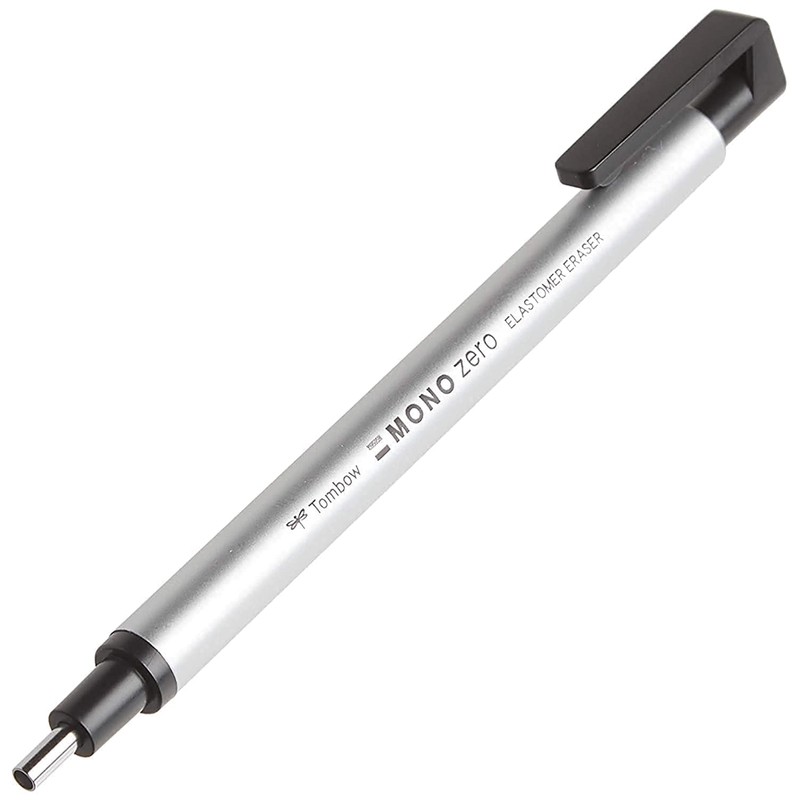 Tombow - Borrador MONO Zero, redondo, 2,3 mm, paquete de