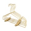 Koobay 12.5" Gold Metal Baby Clothes Clips Hanger Children Kids Coat Hanger Display and Storage 10Pack