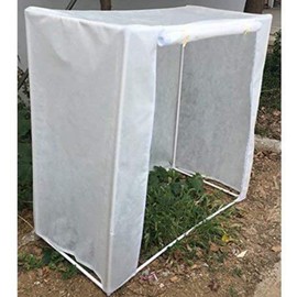 Agfabric Plant Covers Freeze Protection with Zipper 0.9oz 135"x120"x48" Shrub Cover Winter Tree Jacket for Frost Protection&Season Extension,White,2 Pack