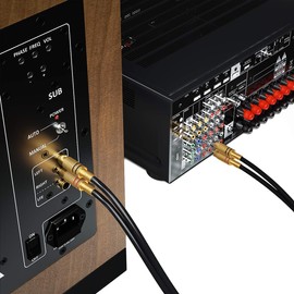 deleyCON 5 m Audio RCA Cable 2x RCA Male to 2x RCA Male Audio HiFi Cable Gold-Plated Full Metal RCA Male Receiver Home Cinema Game Console