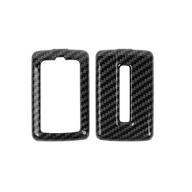 RT-TCZ Carbon Fiber Key Fob Case Cover Key Bag Holder Protection Shell Accessories for Jeep Grand Cherokee 2021 2022 2023 2024