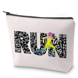 Running Lover Gift Female Runner Survival Kit Marathon Lover Cosmetic Bag Running Team Inspired Gift (Run)