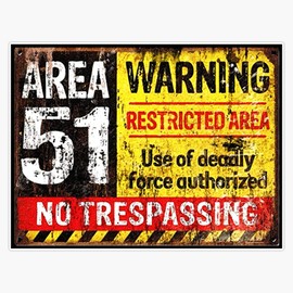 AREA 51 Bumper Sticker Vinyl Decal 5"