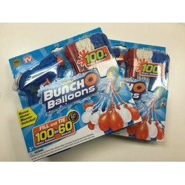 ZURU Bunch O Balloons (100) 3 Different Colors w/ Bonus Water Blaster