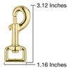 Country Brook Design - 3/4 Inch Brass Plated Heavy Swivel