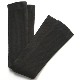 1 Pair Long Fingerless Gloves Winter Knit Elbow Length Warmer Pair Black Fashion Mitten Knit Crochet Gloves