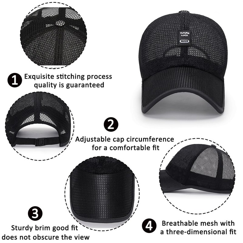 DURINM Mesh Baseball Cap in Summer Cap Men's Summer Women's