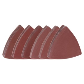 sourcing map 60pcs Triangular Hook & Loop Sandpapers 400/600/800/1000/1200/1500 Grits 3-1/8" Aluminum Oxide Sanding Pads Mouse Detail Sander Papers Multitool Sheets Set (10pcs of Each Grits)