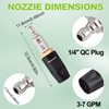 Ciunura Adjustable Downstream Soft Wash Nozzle, Shooter Tip M5 Long