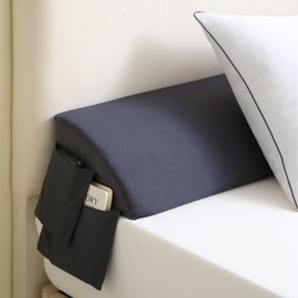 Euphpivigy Queen Bed Wedge Pillow Headboard (60"x10"x6"), Bed Mattress Gap Filler Close The Gap (0-6 in) with 2 Pockets