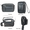 Leather Wrist Bag for Unisex Made of Cowhide Leather 21-