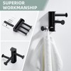 Angle Simple Swivel Towel Hook Matte Black, SUS 304 Stainless